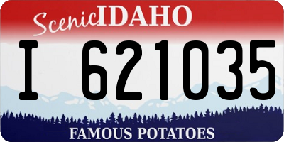 ID license plate I621035