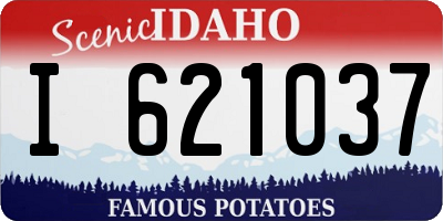 ID license plate I621037