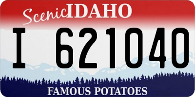 ID license plate I621040