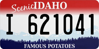 ID license plate I621041