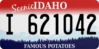ID license plate I621042