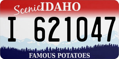 ID license plate I621047