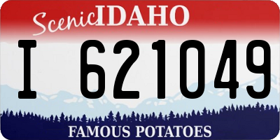 ID license plate I621049