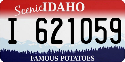 ID license plate I621059