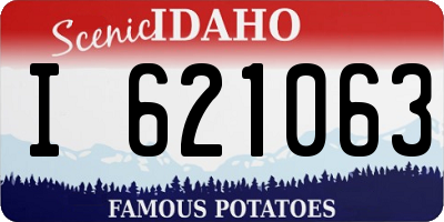 ID license plate I621063