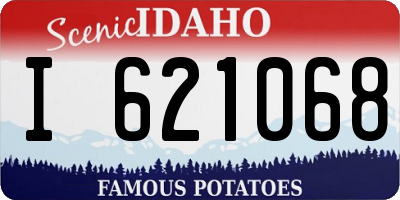 ID license plate I621068