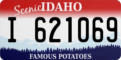 ID license plate I621069