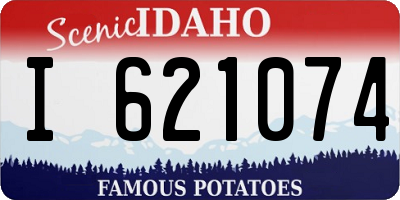 ID license plate I621074