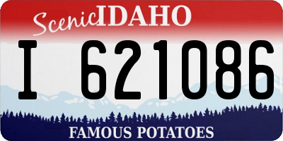 ID license plate I621086