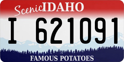 ID license plate I621091