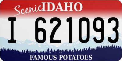 ID license plate I621093