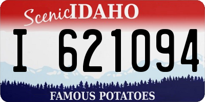 ID license plate I621094