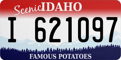 ID license plate I621097