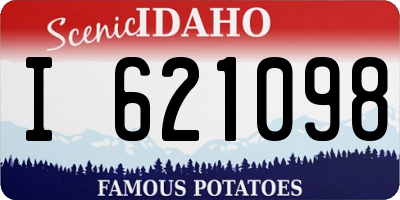 ID license plate I621098