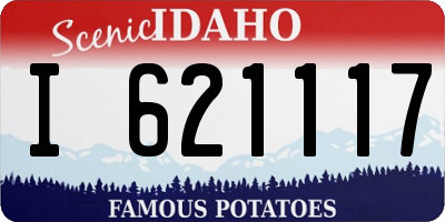 ID license plate I621117