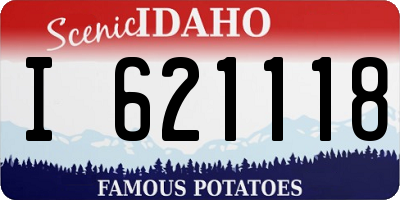 ID license plate I621118