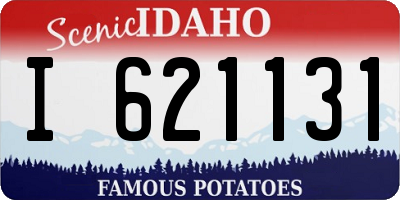 ID license plate I621131