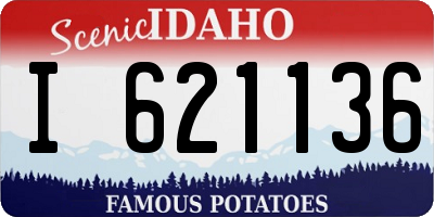 ID license plate I621136