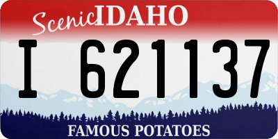 ID license plate I621137
