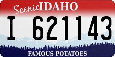 ID license plate I621143