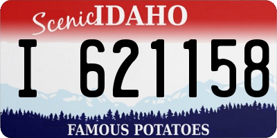 ID license plate I621158