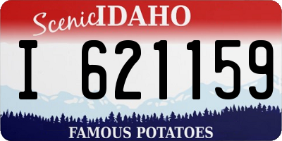 ID license plate I621159