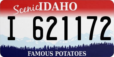 ID license plate I621172