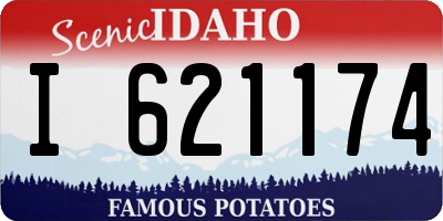 ID license plate I621174
