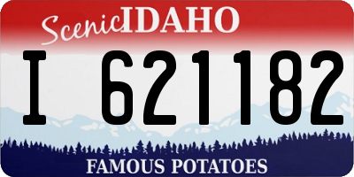 ID license plate I621182