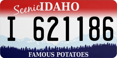 ID license plate I621186