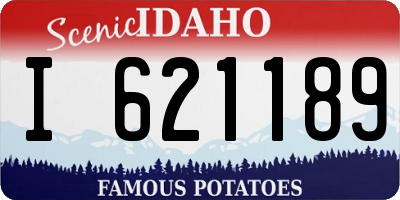 ID license plate I621189