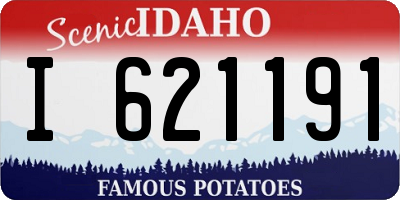 ID license plate I621191