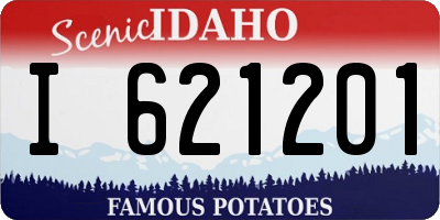 ID license plate I621201