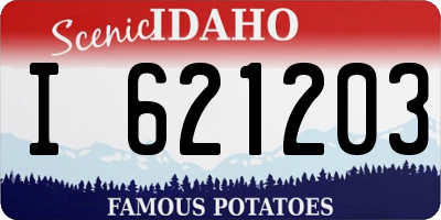 ID license plate I621203