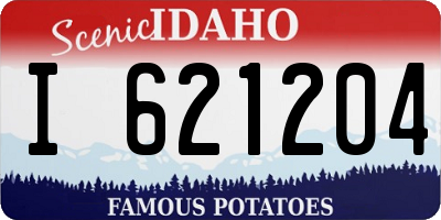 ID license plate I621204