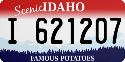 ID license plate I621207
