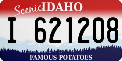 ID license plate I621208