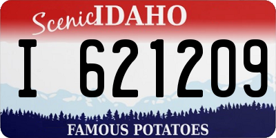 ID license plate I621209