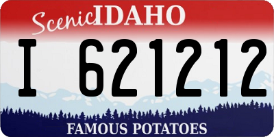 ID license plate I621212