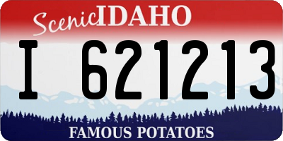 ID license plate I621213