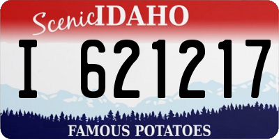 ID license plate I621217