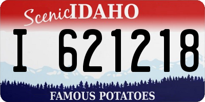 ID license plate I621218