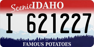 ID license plate I621227