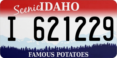 ID license plate I621229