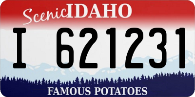 ID license plate I621231