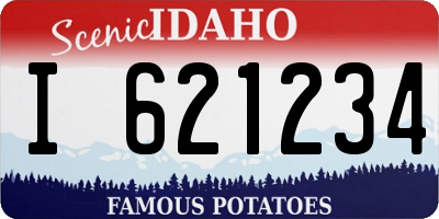 ID license plate I621234