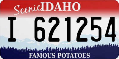 ID license plate I621254