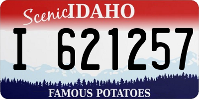 ID license plate I621257