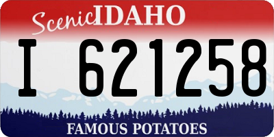 ID license plate I621258