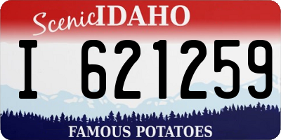 ID license plate I621259